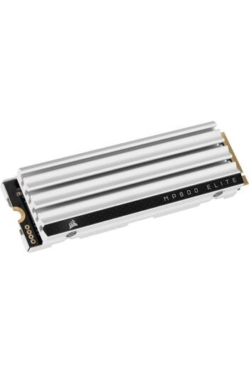 Corsair SSD Corsair MP600 Elite Heatsink, 2TB, PCIe 4.0 x4 M.2 2280, Optimizat pentru PlayStation 5 (Alb)