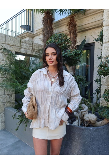 ESRAHELVACI Shirred and Flowy Shirt