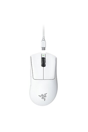 RAZER Mouse pentru jocuri fără fir Razer DeathAdder V3 Pro, USB, 30k DPI (Alb)