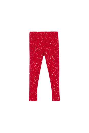 LOVETTI Kırmızı Cosmic Stars Kız Çocuk Yazlık Desenli Tayt