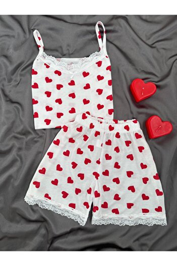 Lena Homewears Heart Loop Shorts Pajama Set