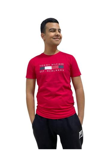 Tommy Hilfiger T-Shirt Sky Color Logo Based Graduated Fit Model