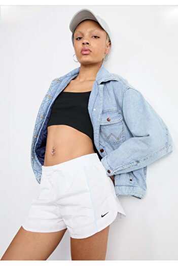 Nike Windrunner Women's Mid-Rise 5cm " Woven Shorts Beyaz Kadın Şort
