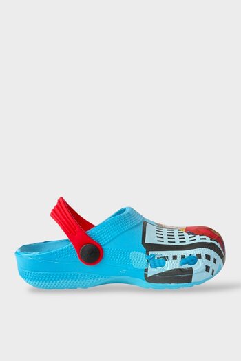 Liger Superhero Kids Sandals Slippers - Blue-Red