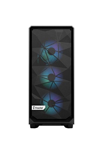 Fractal Design Carcasa Fractal Design Meshify 2 Compact RGB, Middle Tower, fara sursa, ATX (Negru)