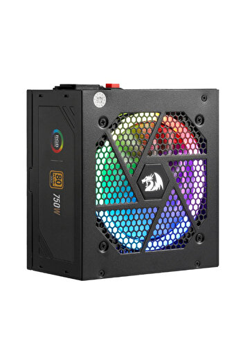 REDRAGON Sursa Redragon RGPS750W, full modulara, iluminare RGB, 80 PLUS Gold, 750W