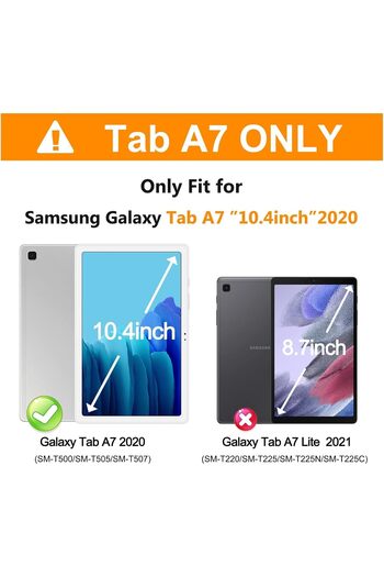 UnDePlus Samsung Galaxy Tab A7 10.4 T500 T505 T507 Case Elegance with Stand and Character for Kids