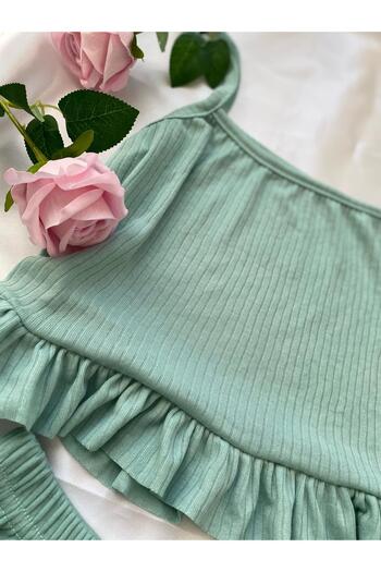DCY DREAM Crop Strap Shorts Set