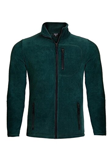 GENIUS STORE Men's Outdoor Fleece Jacket - Full Zip, 3 Pockets, Tactical Flecee