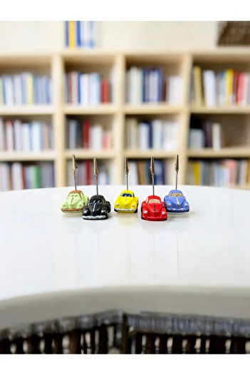 Perazayn 5Pcs Cute Woswos Cars Photo Note Holder Office Desk Holder Gift