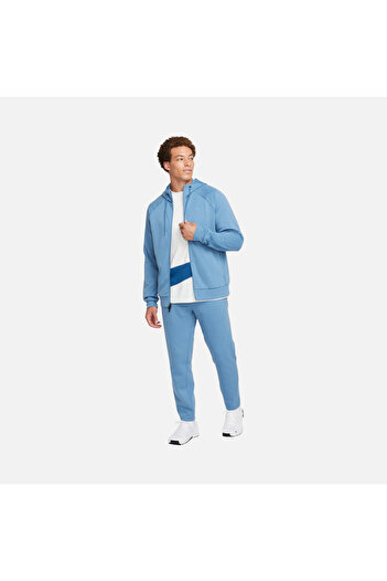 Nike Primary Dri-Fit UV Versatile Full-Zip Hoodie Чоловічий синій спортивний світшот з капюшоном на блискавці