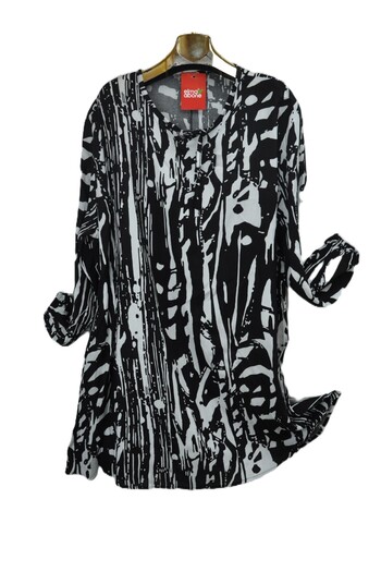elma abone Plus Size Viscosa Lace Tunic