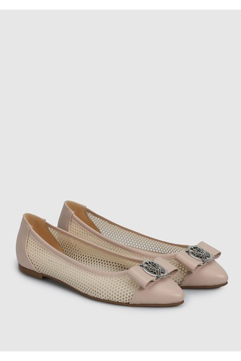 Provoq Women's Beige Ballerinas