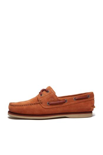 Timberland Κλασικό Παπούτσι Βάρκας Πορτοκαλί Suede Loafer
