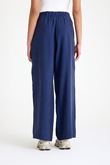 QANU Violet Trousers Navy Blue