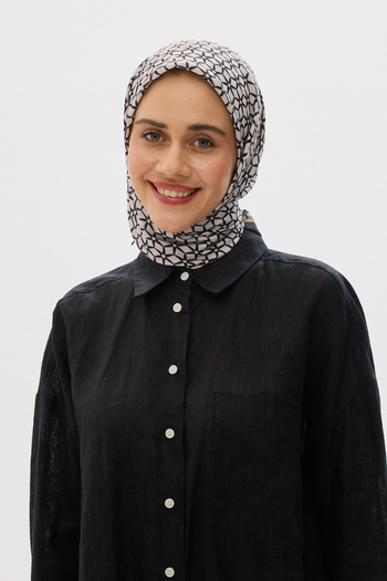 Mira İpek Βαμβακερό μαλακό κασκόλ Mira Pattern