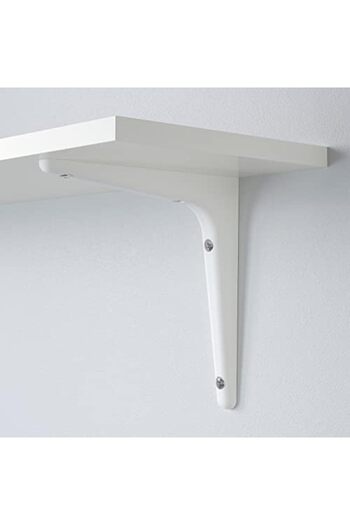 IKEA SIBBHULT Plastic Wall Brackets, White, 18x18 Centimetres - Set of 4