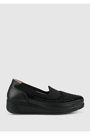 Eclipse Leather Black Women's Shoes