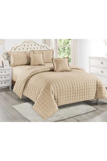 Moon Summer Plain Compressed Double Duvet Set with Exclusive Design, Microfiber, Size 230*260 cm