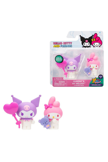 GIOCHI PREZIOSI Kuromi My Melodi Cinnamoroll Sanrio and Friends 3D 2'li Mini Figür