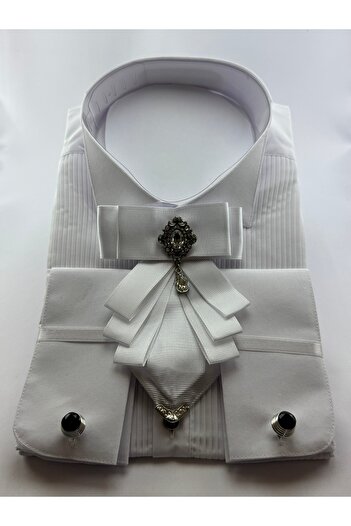 Zaim Aksesuar Ribbon Bow Tie with Stones