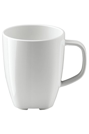 IKEA 4 tea cups, height 8 cm, set of 4 white porcelain coffee cups, size 170 ml