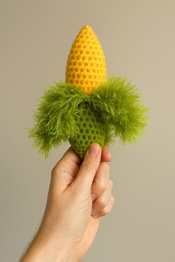 MALLY PET PROFESSIONEL PET CARE Corn - Handmade Sound Cat and Dog Toy