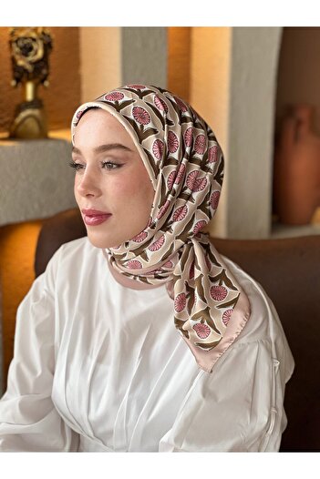 Modakaşmir Daisy Pattern Tanca Silky Scarf