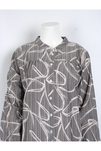 MUSTÜN Judge Collar Woven Shirt