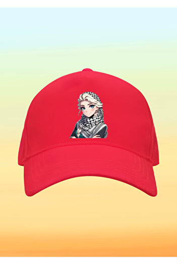 relaxbaskı Kefiyeli Elsa Printed Children's Hat