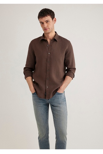 Mavi 100% Linen Slim Fit Men's Shirt