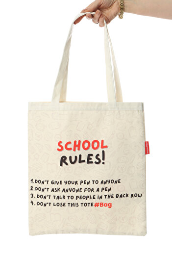 Baghashtag School Rules Printed Cloth Bag