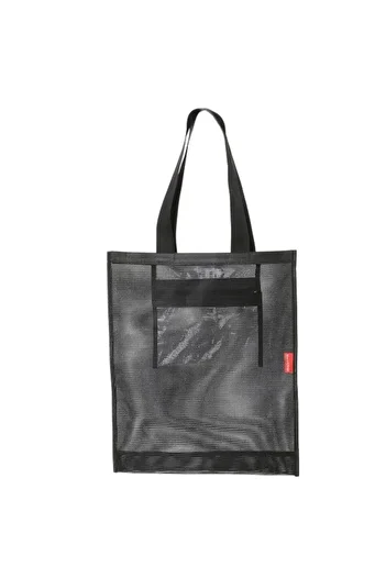 Baghashtag Black Pocket Bag - Mesh Beach Bag