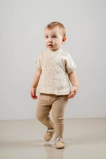 bombe Baby Kids Natural Cotton 2-Piece Set First I Trend Fashion Bottom Top Set