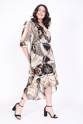 MYLİNE Chifon Long Dress