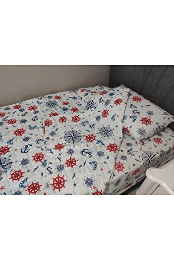 Coperta Gemici Çocuk Tek Kişilik Ranforce Pike Takımı (Pike+Çarşaf+Yastık Kılıfı)