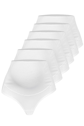 BEGATEKS Maternity Panties Stretchy High Waist Cotton Comfort Pack of 6