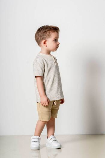 bombe Baby Kids Natural Cotton 2-Piece Shorts Set Trend Fashion Bottom Top Set