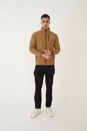 Camp Scoutland Camp490 Exterior Tactical Multi-Pocket Water Hungry Men's Seasonal Mustard Coat