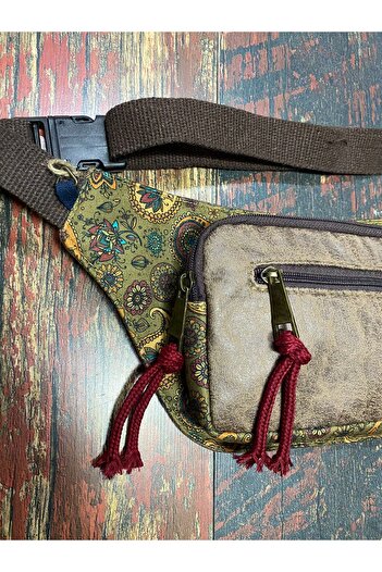 Street Bag Ethnic Authentic Bohemian Daily Travel Waist Bag Multi-Pocket Water Resistant