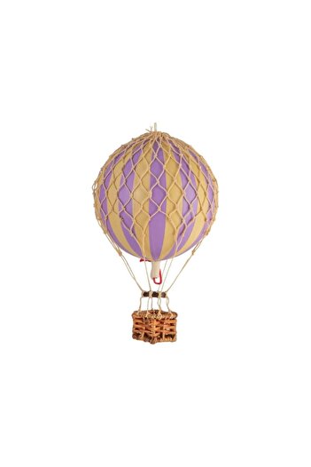 Authentic 1928 Hot Air Balloon Decoration, Authentic Models, Floating The Skies, Lavender, 8.50x8.50x13 Cm