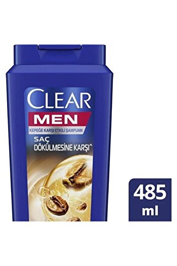 Clear Men Kepeğe Karşı Etkili Şampuan Saç Dökülmesine Karşı Kahve Çekirdeği Özü 485 ml