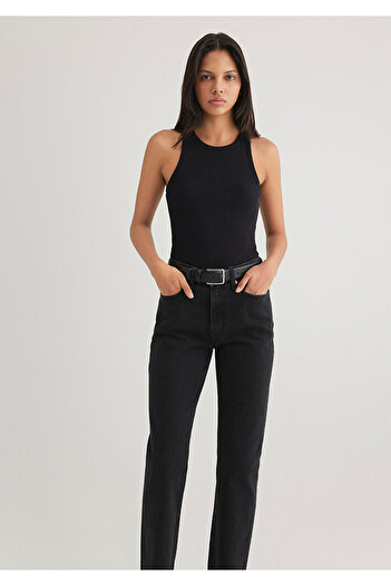 Mavi Halter Neck Black Basic Tank Top Slim Fit / Slim Fit 1612462 -900