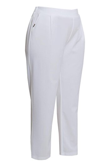 Alvina Plus Size Elastic Waist Trousers - 70611