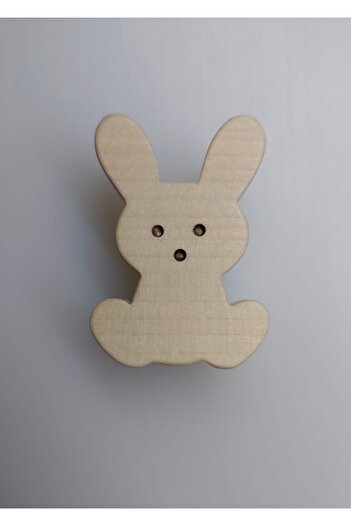 afralya home Baby Kids Room Rabbit Ear Wooden Handle, 2 Pcs Wooden Rabbit Drawer, Chest of Drawers, Cabinet Handle
