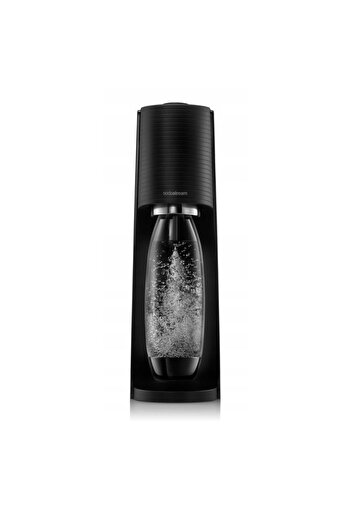 sodastream Set dozator de apa cu 2 sticle de apa SodaStream, Terra, 1 l, Aluminiu/Sticla (Transparent/Negru)