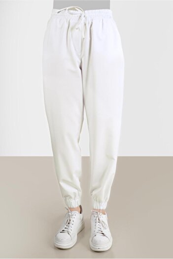 Alvina 70251 Model Elastic Legs and Lace-up Waist Trousers