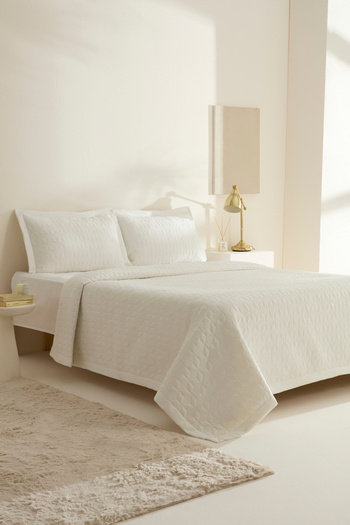 Karaca Home Liora Double Bedspread White