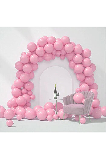 Onay Store 50 Pieces Pastel Pink Balloon Chain Set
