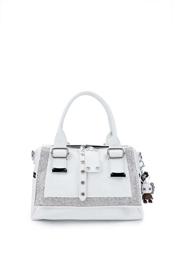 Tamer Tanca Women's Vegan White Shoulder Bag
